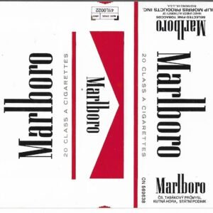 MARQUILLA MARLBORO 20 CIGARRILLOS INDUSTRIA CHECOSLOVAQUIA SOFT