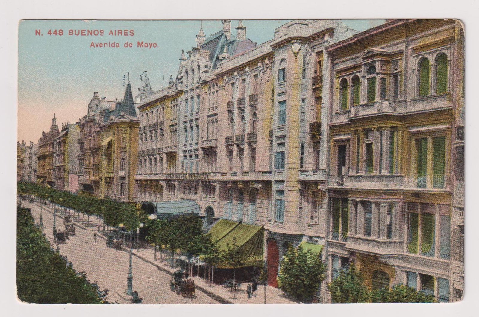 POSTAL N° 448 BUENOS AIRES - AVENIDA DE MAYO