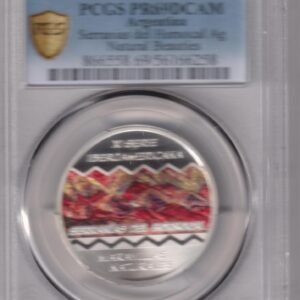 ARGENTINA 25 PESOS 2017 HORNOCAL CERTIFICADA RARA