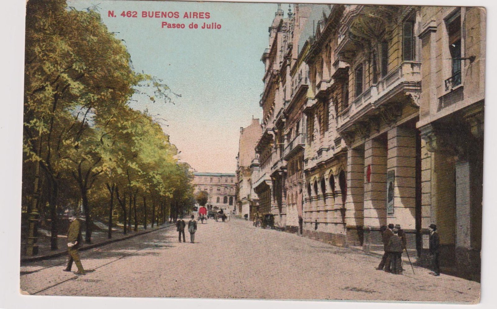 POSTAL N° 462 BUENOS AIRES - PASEO DE JULIO