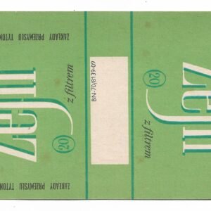 MARQUILLA ZEFIR MENTOLOWE 20 CIGARRILLOS INDUSTRIA POLONIA SOFT