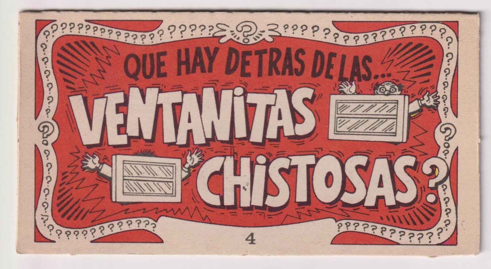FIGURITA TARJETA VENTANITAS CHISTOSAS N°4