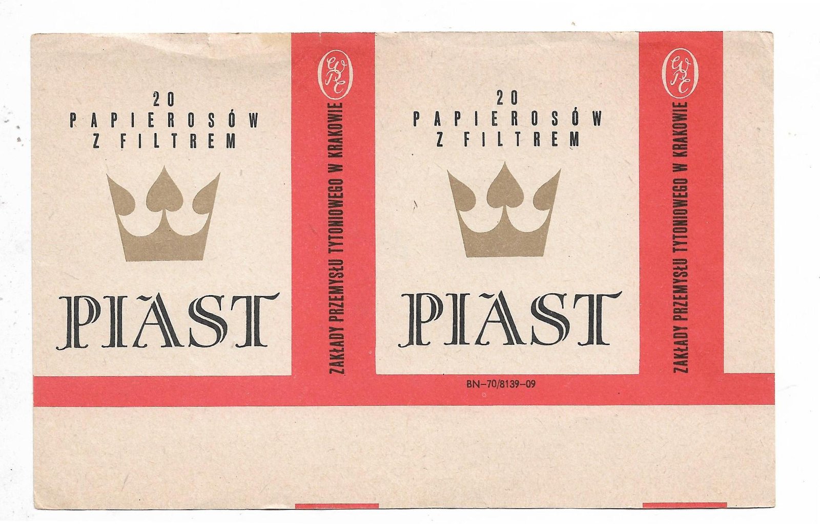 MARQUILLA PIAST 20 CIGARRILLOS INDUSTRIA POLONIA SOFT