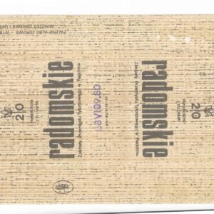 MARQUILLA RADOMSKIE 20 CIGARRILLOS INDUSTRIA POLONIA SOFT