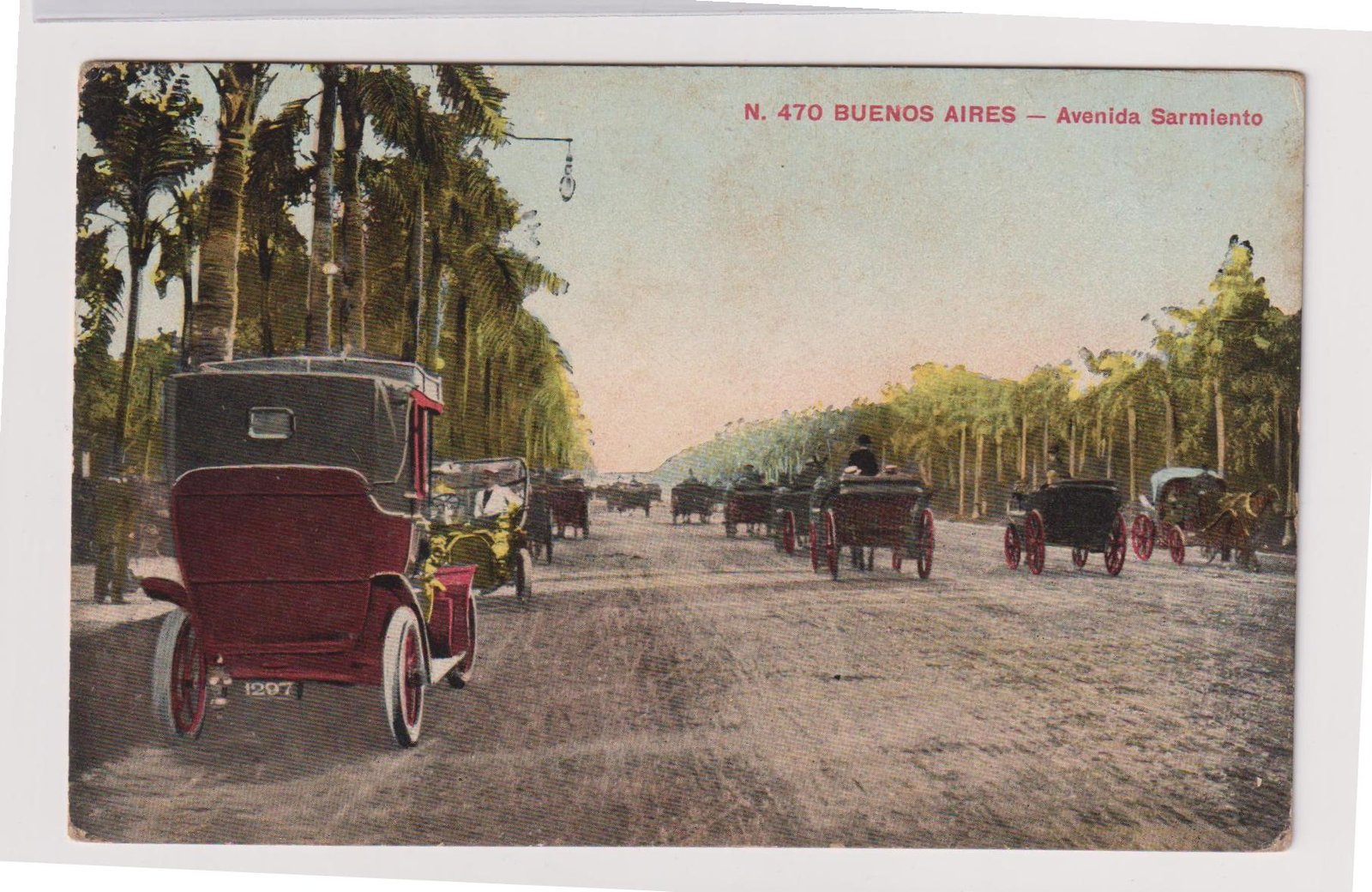 POSTAL N°470 BUENOS AIRES - AVENIDA SARMIENTO