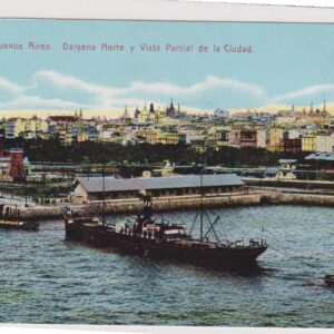 POSTAL N°19 - BUENOS AIRES - DARSENA NORTE Y VISTA DE LA CIUDAD