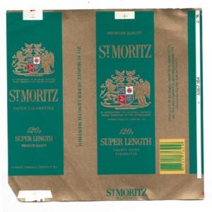 MARQUILLA ST MORITZ 20 CIGARRILLOS INDUSTRIA PAISES BAJOS SOFT