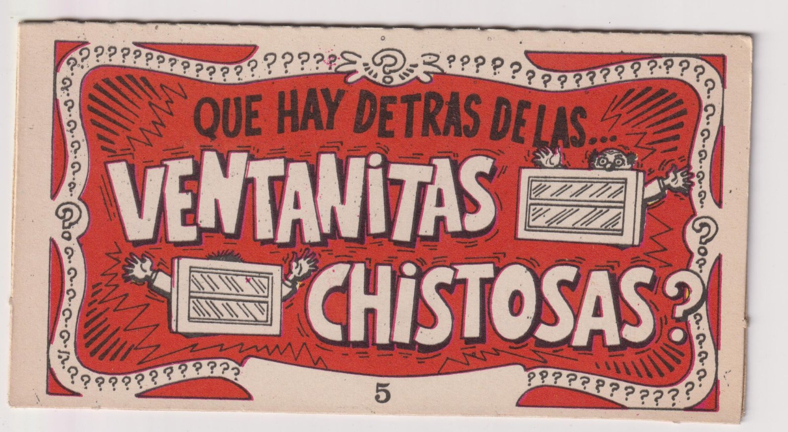 FIGURITA TARJETA VENTANITAS CHISTOSAS N°5