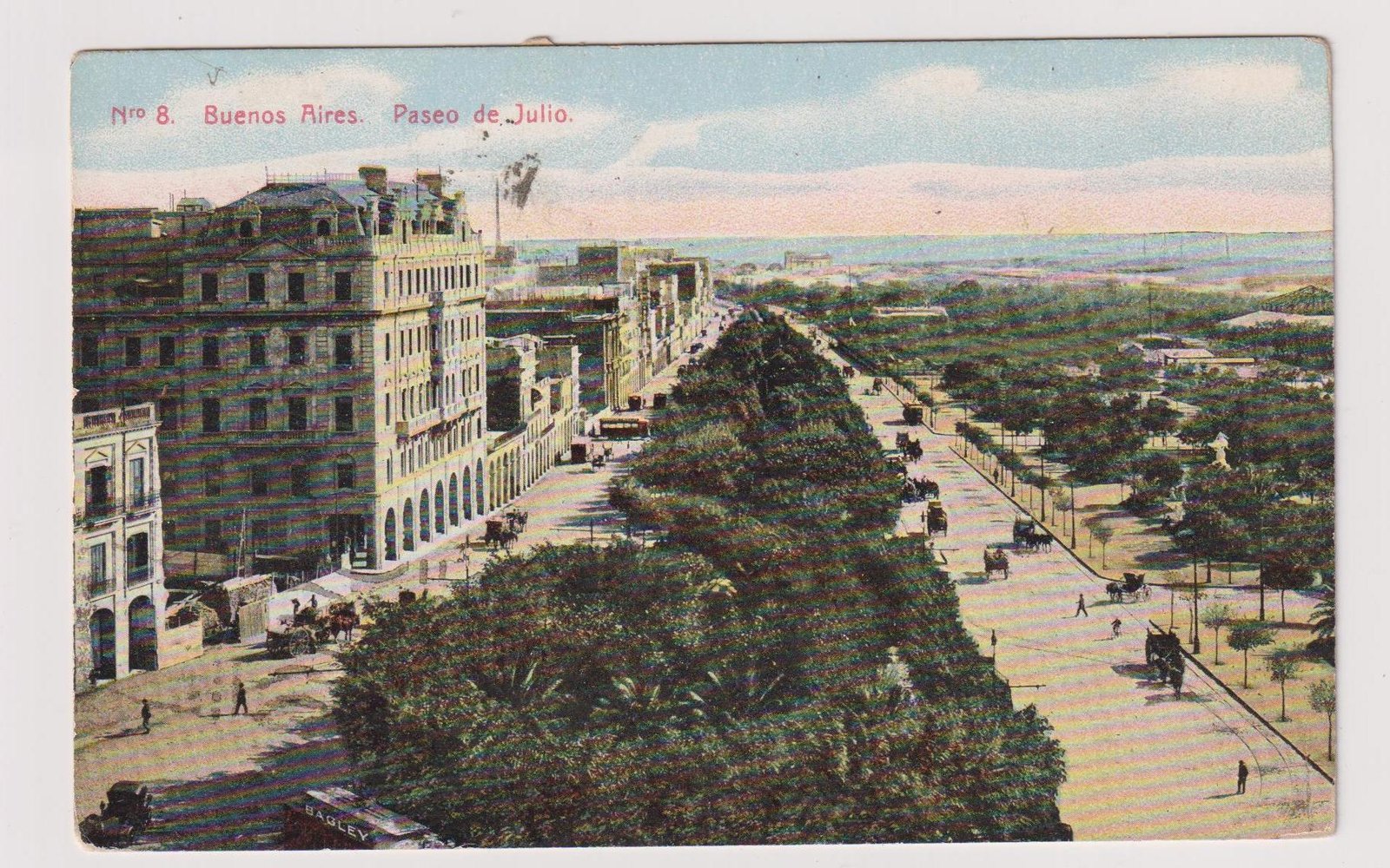 POSTAL N°8 - BUENOS AIRES - PASEO DE JULIO
