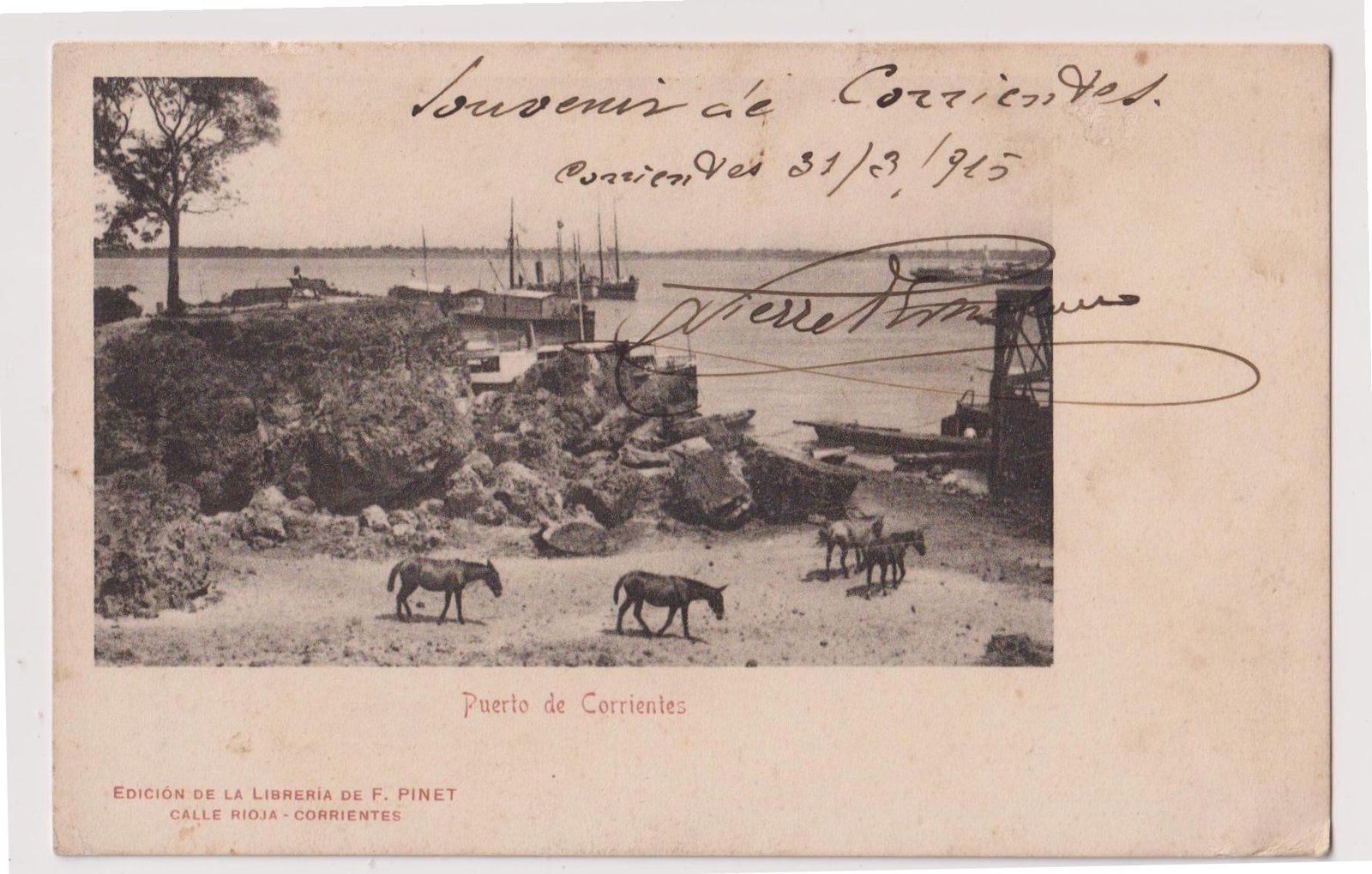 POSTAL - PUERTO DE CORRIENTES - CORRIENTES