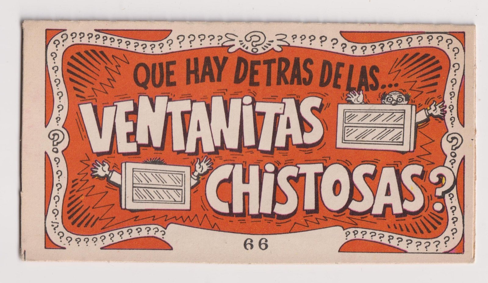 FIGURITA TARJETA VENTANITAS CHISTOSAS N°66