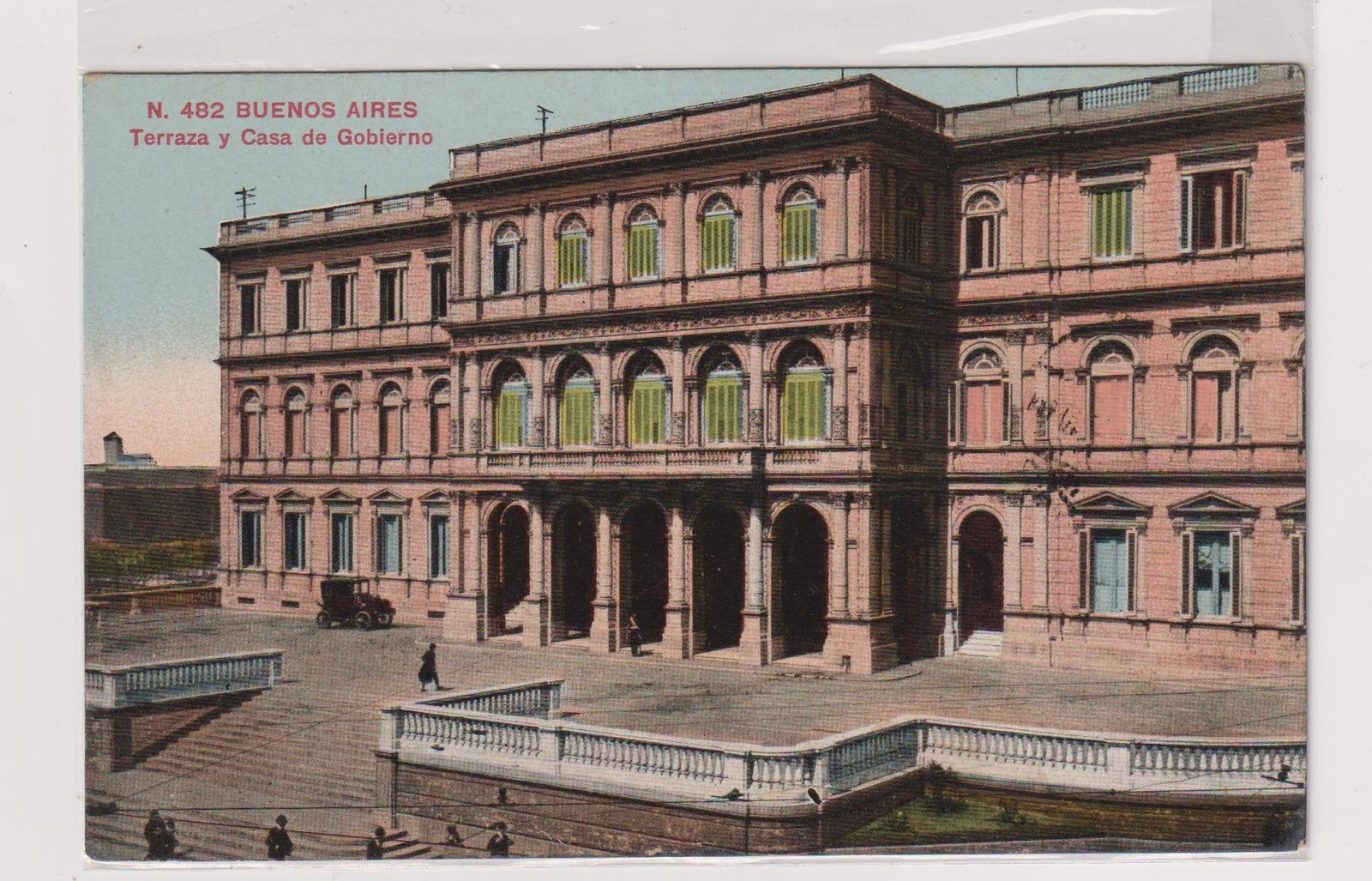 POSTAL N°482 BUENOS AIRES TERRAZA Y CASA DE GOBIERNO