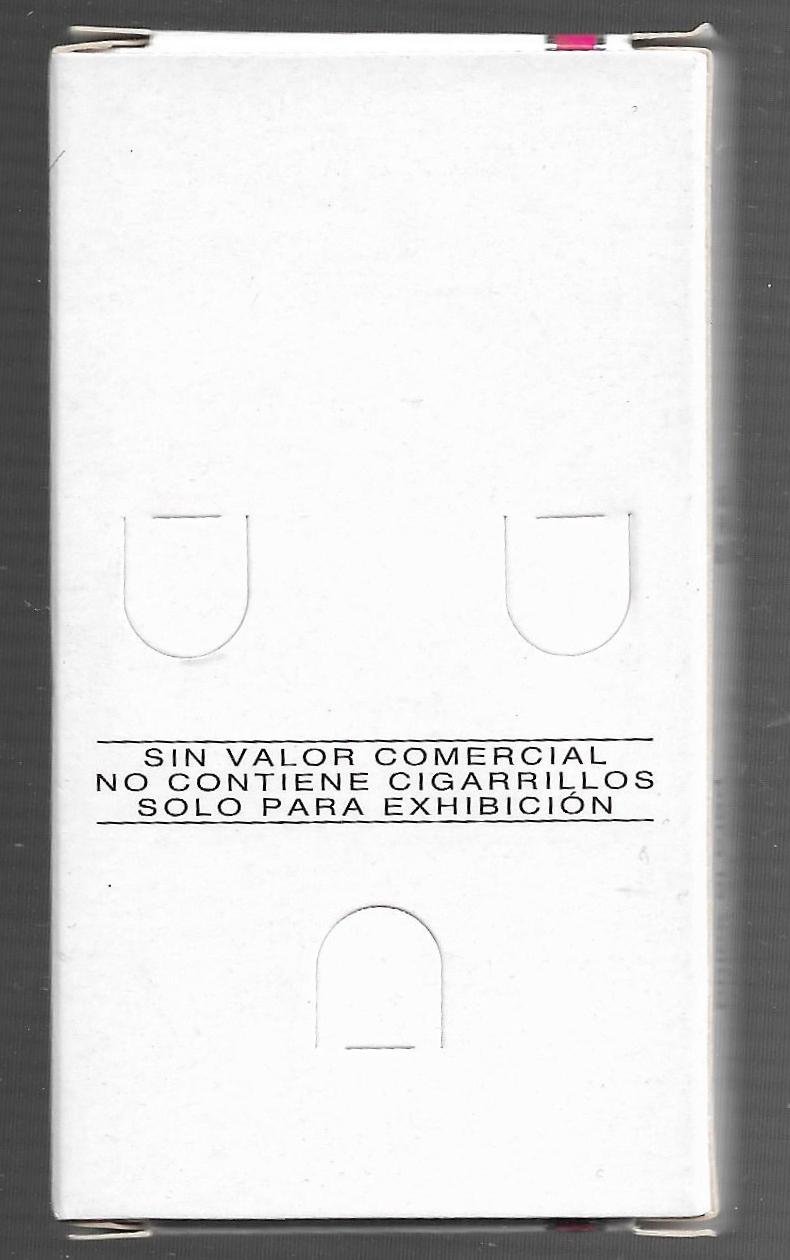 PAQUETE VIRGINIA SLIMS 20 CIGARRILLOS RUBIOS SIN VALOR COMERCIAL