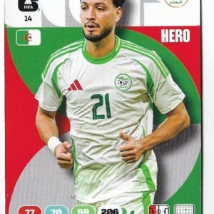 ADRENALYN OFFICIAL TRADING CARDS MUNDIAL 2026 RAMY BENSEBAINI N°14
