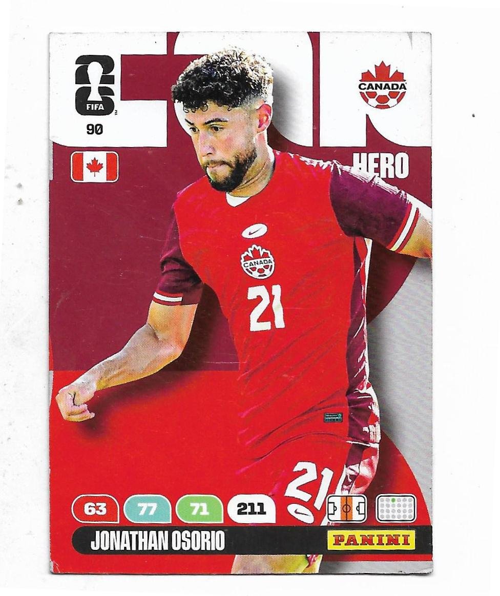 ADRENALYN OFFICIAL TRADING CARDS MUNDIAL 2026 JONATHAN OSORIG N°90