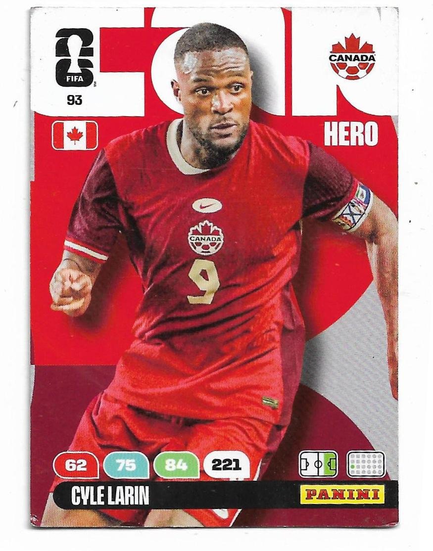 ADRENALYN OFFICIAL TRADING CARDS MUNDIAL 2026 CYLE LARIN N°93
