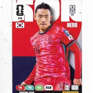 ADRENALYN OFFICIAL TRADING CARDS MUNDIAL 2026 YUMIN CHO N°279