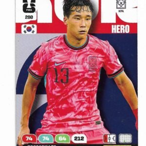 ADRENALYN OFFICIAL TRADING CARDS MUNDIAL 2026 TAESEOK LE N°280