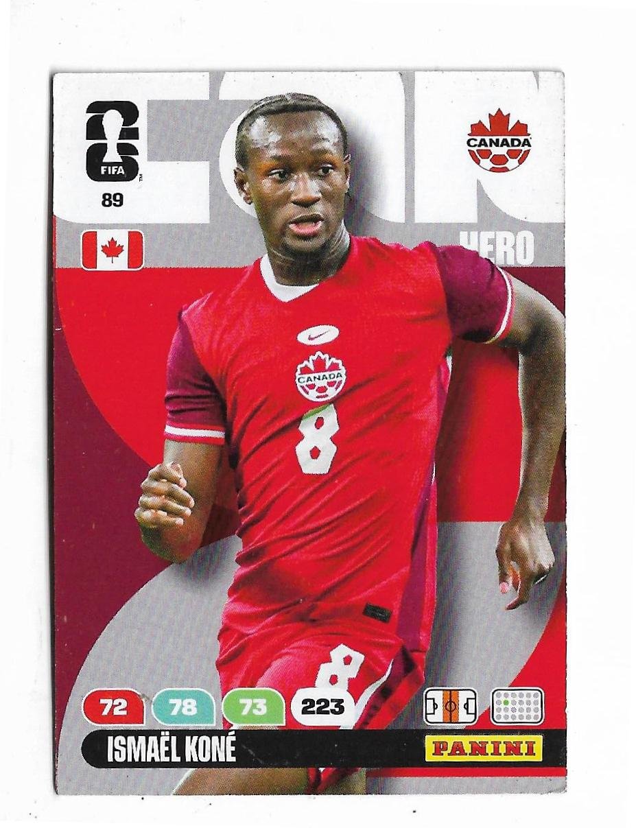 ADRENALYN OFFICIAL TRADING CARDS MUNDIAL 2026 ISMAEL KONE N°89