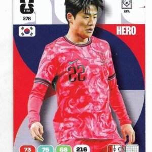 ADRENALYN OFFICIAL TRADING CARDS MUNDIAL 2026 YOUNGWOO SEOL N°278