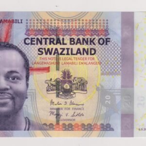 SWAZILAND 20 EMALANGENI 2017 P37c UNC