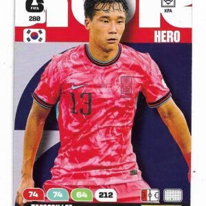 ADRENALYN OFFICIAL TRADING CARDS MUNDIAL 2026 TAESEOK LEE N°280