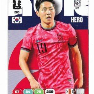 ADRENALYN OFFICIAL TRADING CARDS MUNDIAL 2026 KANGIN LEE N°283