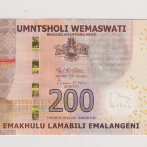 SWAZILAND 200 EMALANGENI 2023 P 45 UNC