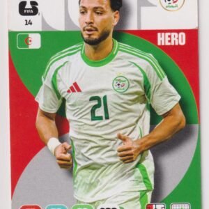 ADRENALYN OFFICIAL TRADING CARDS MUNDIAL 2026 RAMY BENSEBAINI N°14