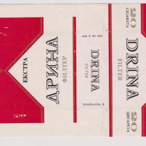 MARQUILLA DRINA EXTRA 20 CIGARRILLOS DE YUGOSLAVIA SOFT