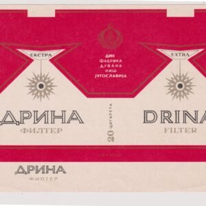 MARQUILLA DRINA EXTRA 20 CIGARRILLOS DE YUGOSLAVIA SOFT