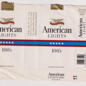 MARQUILLA AMERICAN LIGHTS 100'S 20 CIGARRILLOS DE ESTADOS UNIDOS SOFT