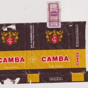 MARQUILLA CAMBA 20 CIGARRILLOS DE BOLIVIA SOFT