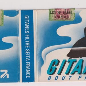 MARQUILLA GITANES BOUT FILTRE 20 CIGARRILLOS DE FRANCIA BOX