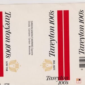 MARQUILLA TAREYTON 100'S 20 CIGARRILLOS DE ESTADOS UNIDOS BOX