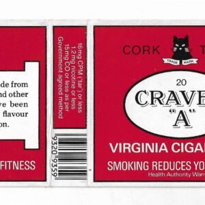 CRAVEN "A" CORK TIPPED VIRGINIA