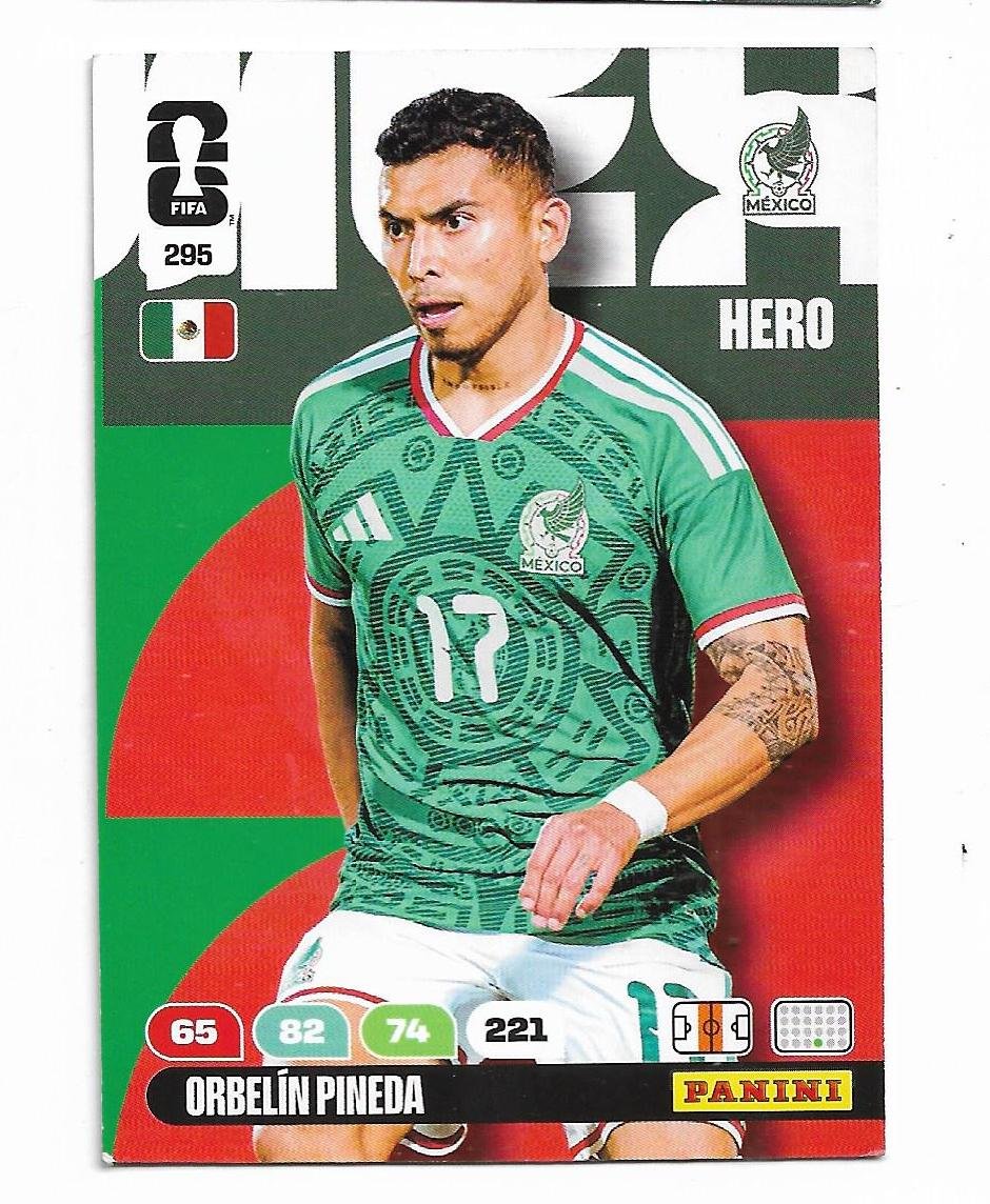 ADRENALYN OFFICIAL TRADING CARDS MUNDIAL 2026 ORBELÍN PINEDA N°295