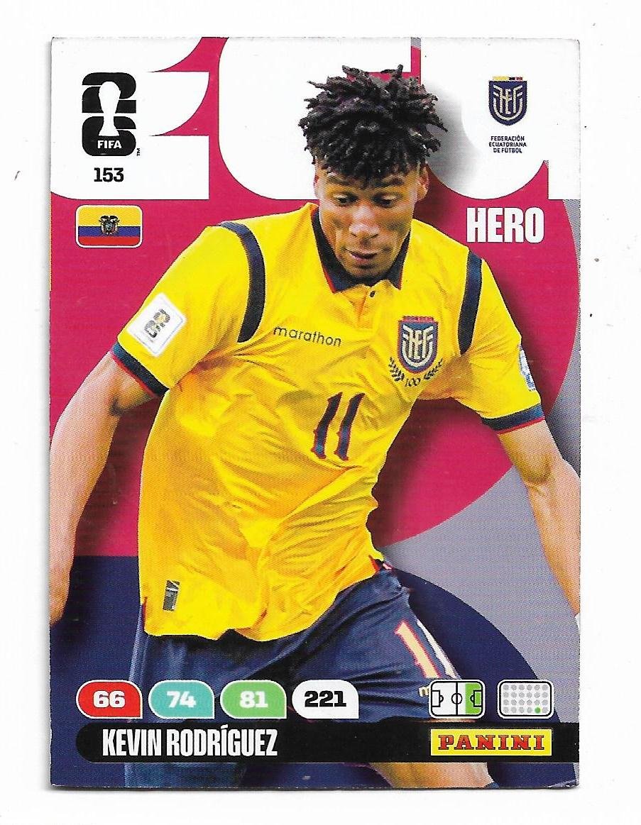 ADRENALYN OFFICIAL TRADING CARDS MUNDIAL 2026 KEVIN RODRIGUEZ N°153
